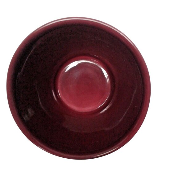 Starbucks Espresso Cup Mug Tazo Tea Asymmetrical maroon 2011 Bone China - Picture 2 of 5